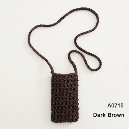 Handmade Crossbody Phone Purse - Openwork Shell Design Tote, Handmade Crossbody Phone Purse,Crochet Beach Bag