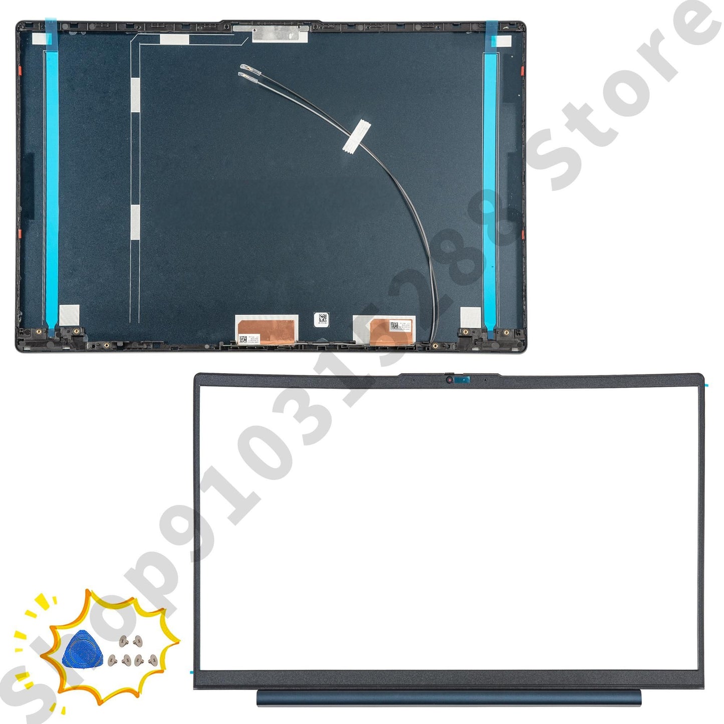 Top Lid Case For Ideapad 5 15IIL05 15ARE05 15ITL05 15ALC05 2020 2021 GS557 LCD Back Cover Repair silver/gray/dark blue Metal
