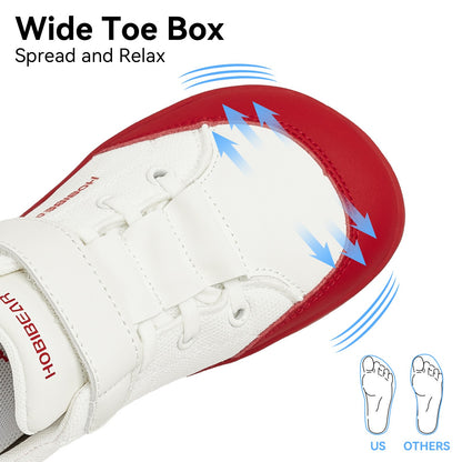 HOBIBEAR Mesh Barefoot Shoes Boys Girls Wide Toe Sneaker Zero Drop Walking Shoes(Toddler Little Big Kid)