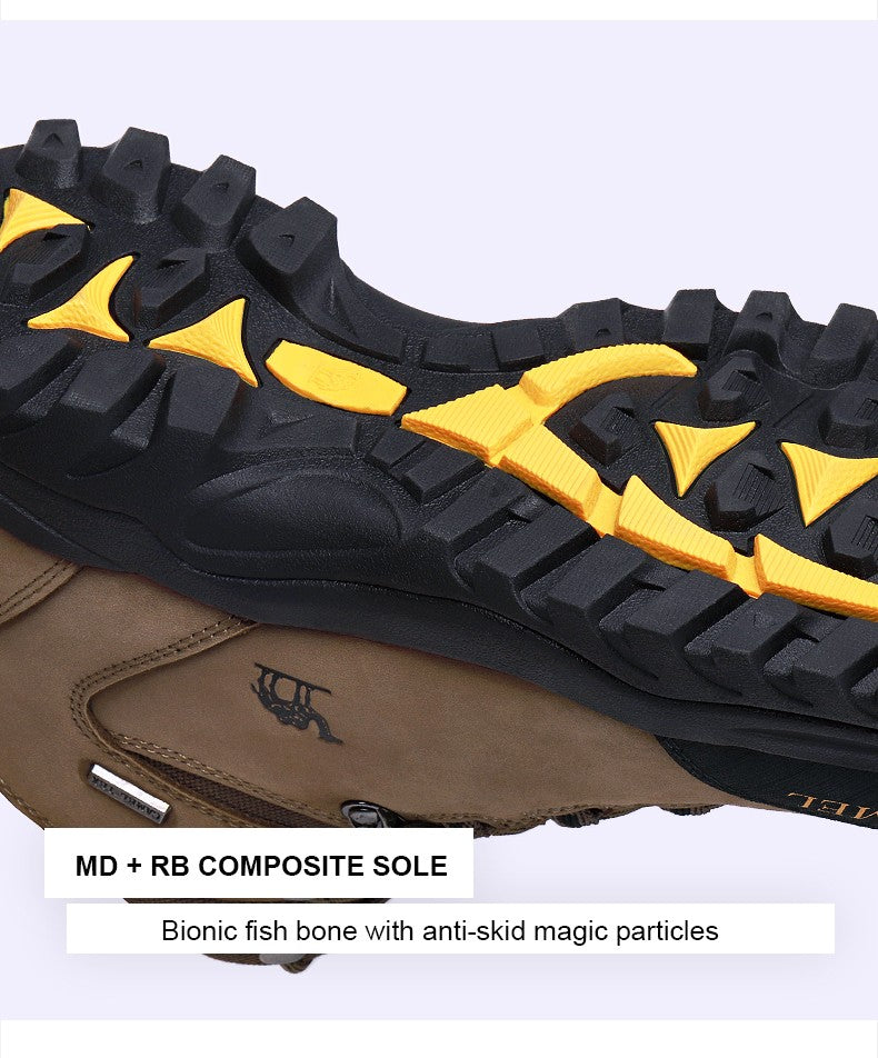 GOLDEN CAMEL Waterproof Hiking Shoes Men and Women Outdoor Anti-Slip Climbing Trekking Shoes for Men 2023 Leather Hiking Boots