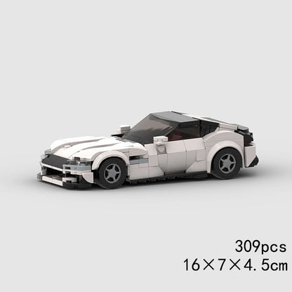 MOC Speed Sports Super Carro de Corrida Blocos de Montar DIY Tijolos Cidade Rally Técnico Grande Veículo de Corrida Presente de Natal Brinquedo