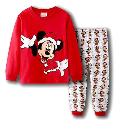 New Boys Long Sleeve Pyjamas Kids Mickey girl Pajamas Baby Cotton Pijama Children Sleepwear Girls Clothing Sets Baby Wears
