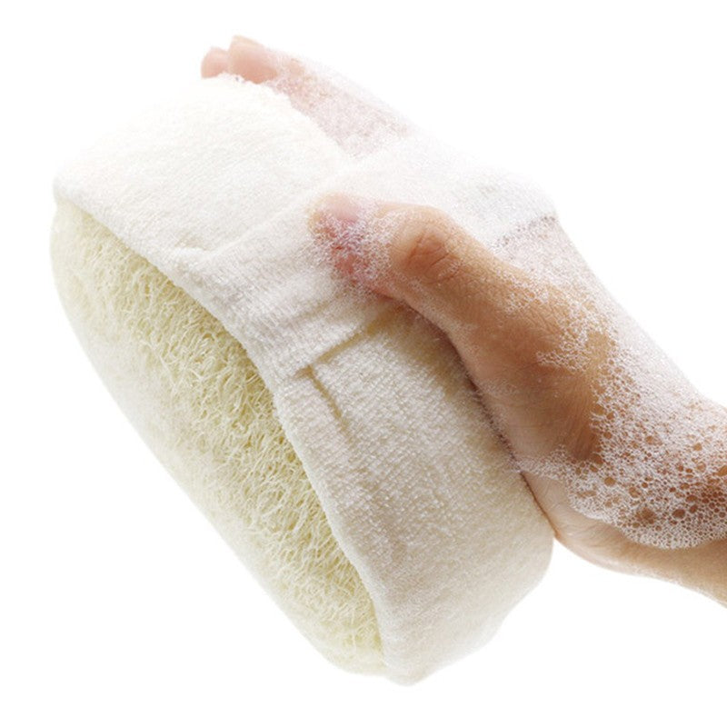 Esponja de Bucha Natural Toalha de Banho Unissex Esfrega Bucha Espessa Esfoliante Corporal para Banho Esfregaço Corporal Durável Saudável Escova de Massagem