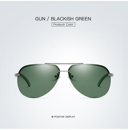 New Polarized Men Sunglasses Classic Driving Sun Glasses Metal Frame Mirror Lens Sunglasses Men/Women