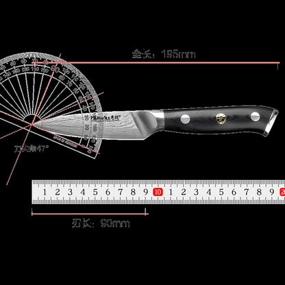 Huiwill Super Qualidade 8" Japonês VG10 67 Camadas de Aço Damasco Conjunto de Facas de Cozinha para Chef Faca de Corte Faca de Fatiar com Bloco