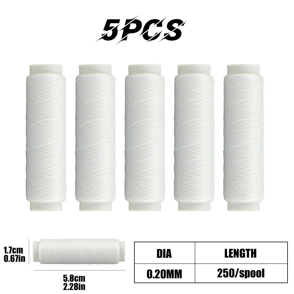 Linha de pesca elástica de alta resistência 0,2 mm 250 m Linha de isca de pesca invisível Fio elástico Linha de pesca Material de pesca