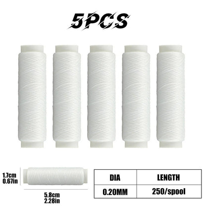 Linha de pesca elástica de alta resistência 0,2 mm 250 m Linha de isca de pesca invisível Fio elástico Linha de pesca Material de pesca
