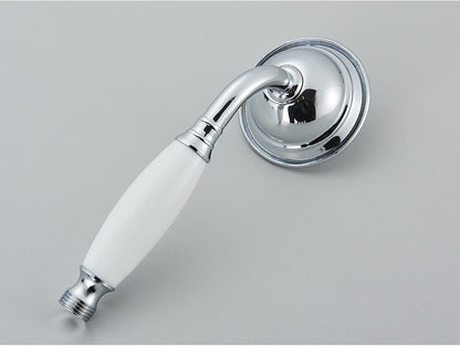 Ducha Chuveiro Banheiro Vintage Cerâmica Latão Montado Parede Torneira Pulverizador Acessório Hardware Chuveirinho
