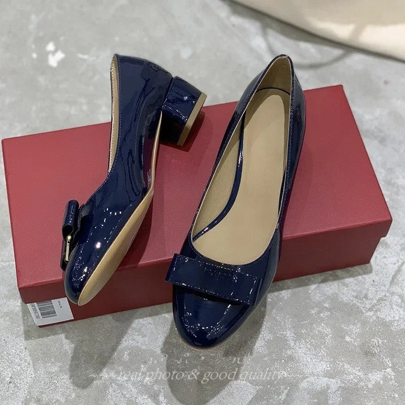 2025 FANGXITING New Arrival Spring Handmade Genuine Leather Round-Toe Woman Loafers Mary Janes Zapatos De MujerBallet Dance Shoe