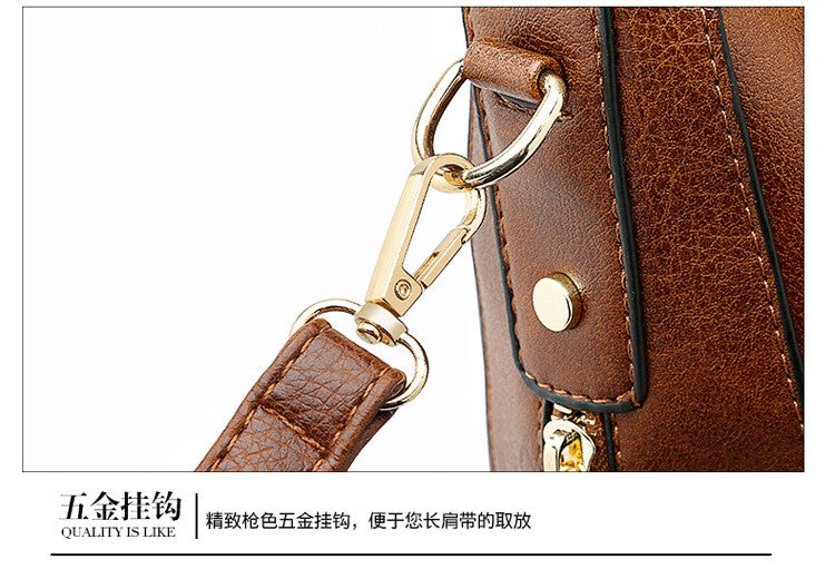 New women's handbag, single shoulder crossbody bag, PU women's tote bag, large capacity women's bag