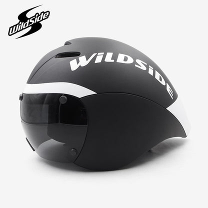 TT Óculos de Lente de Capacete de Ciclismo Capacete de Bicicleta de Estrada Aero Triathlon Tri Capacete de Ciclismo de Corrida de Contrarrelógio Masculino Acessórios de Casco Ciclismo