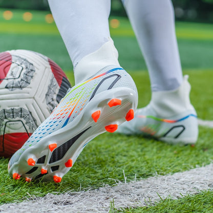MenOutdoor Football Boots Professional Training Soccer Shoes Soccer Cleats Turf Futsal Match Grass Unisex Non-slip Breathable