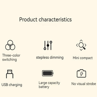 Touch Rechargeable LED Bedside Lamp 3 Colors USB Stepless Dimming Night Light Eye Protection For Bedroom Reading Table Lamp