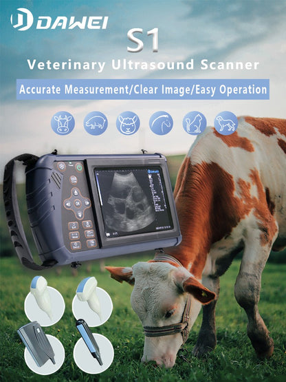 Scanner de Ultrassom Veterinário Portátil Máquina de Prenhez de Ultrassom B Veterinária Portátil (B, BB, 4B, B+M, M) para Porcos Ovinos Bovinos Equinos Cães