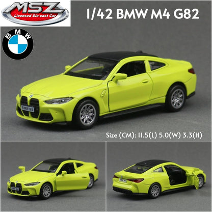 MSZ 1/43 BMW M3 M4 X6 X7 Mini Cooper SUV Carro Esportivo de Corrida Brinquedo Modelo Diecast Metal Miniatura Coleção de Fricção Presente Infantil