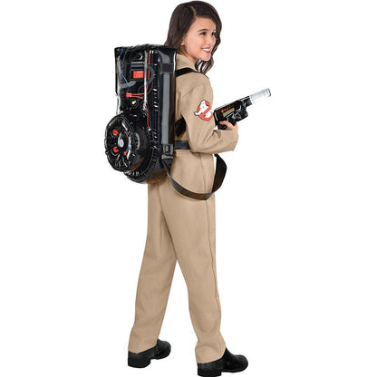 Halloween Father Ghostbusters Costumes Themed Cosplay Halloween Uniform Jumpsuit with Bag Ideal Adults Full Set Dress Up