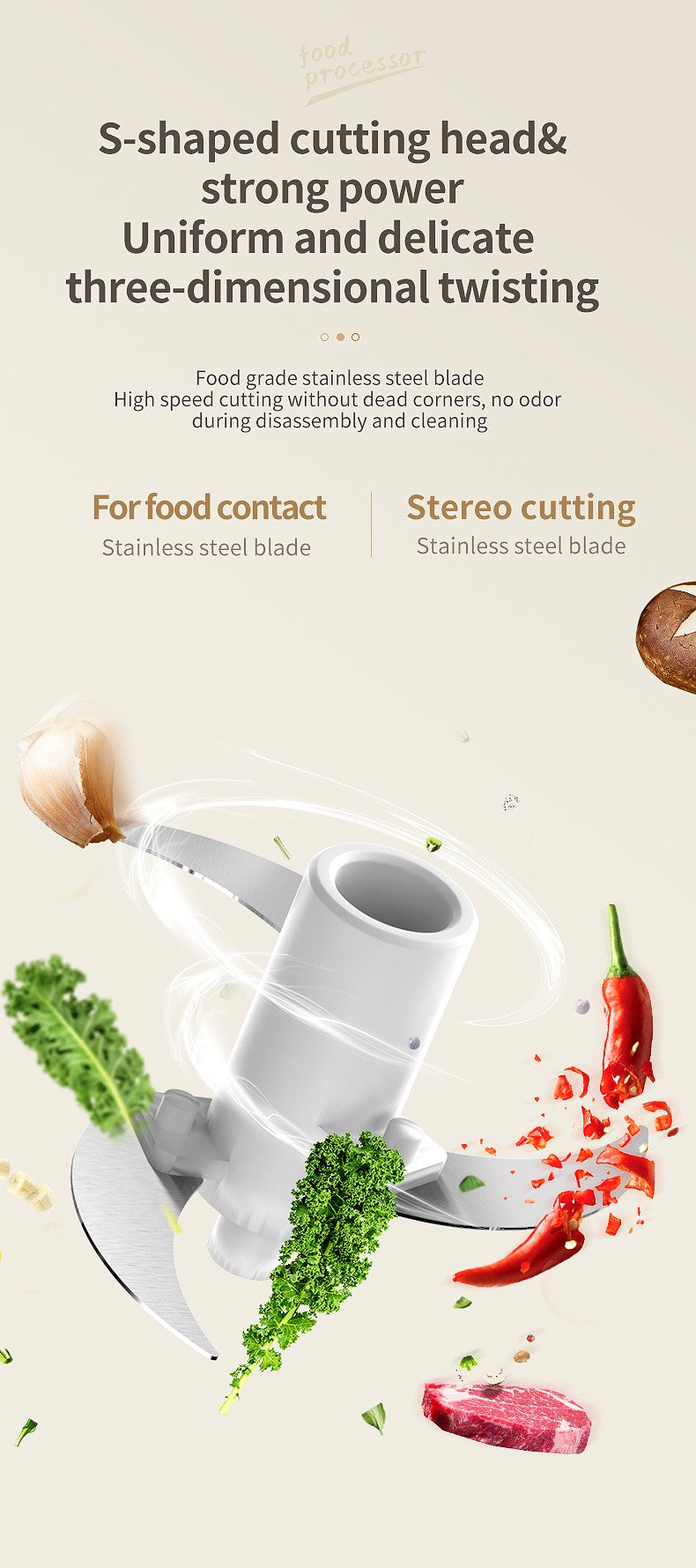 350ml Mini Processador Elétrico Sem Fio de Alho, Dupla Função, Para Purê de Alho, Recarregável Via USB, Triturador de Alimentos Para Cozinha, Moedor de Carne e Vegetais