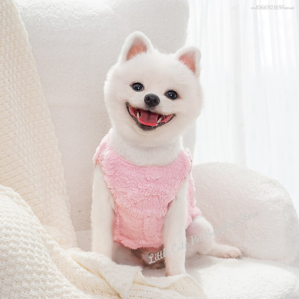 Roupas de Inverno para Cães, Colete de Lã para Teddy Bichon Pomeranian, Colete de Inverno para Cães Pequenos e Gatos, Fantasia para Animais de Estimação, Roupa para Cães, Atacado