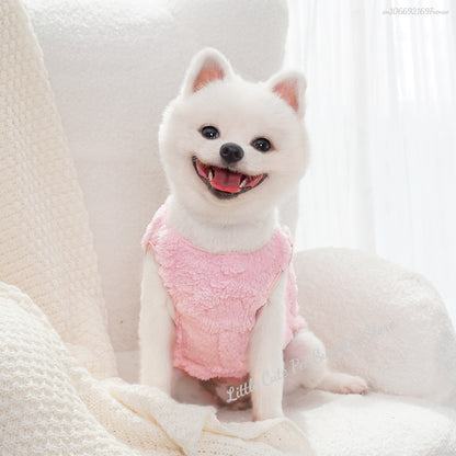 Roupas de Inverno para Cães, Colete de Lã para Teddy Bichon Pomeranian, Colete de Inverno para Cães Pequenos e Gatos, Fantasia para Animais de Estimação, Roupa para Cães, Atacado