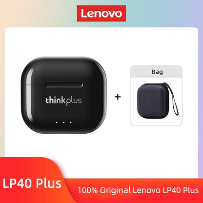 Original Lenovo LP40 Plus Earphones TWS LP40 II Wireless Bluetooth 5.3 Headphones Sport Noise Reduction Touch Control Earbus New