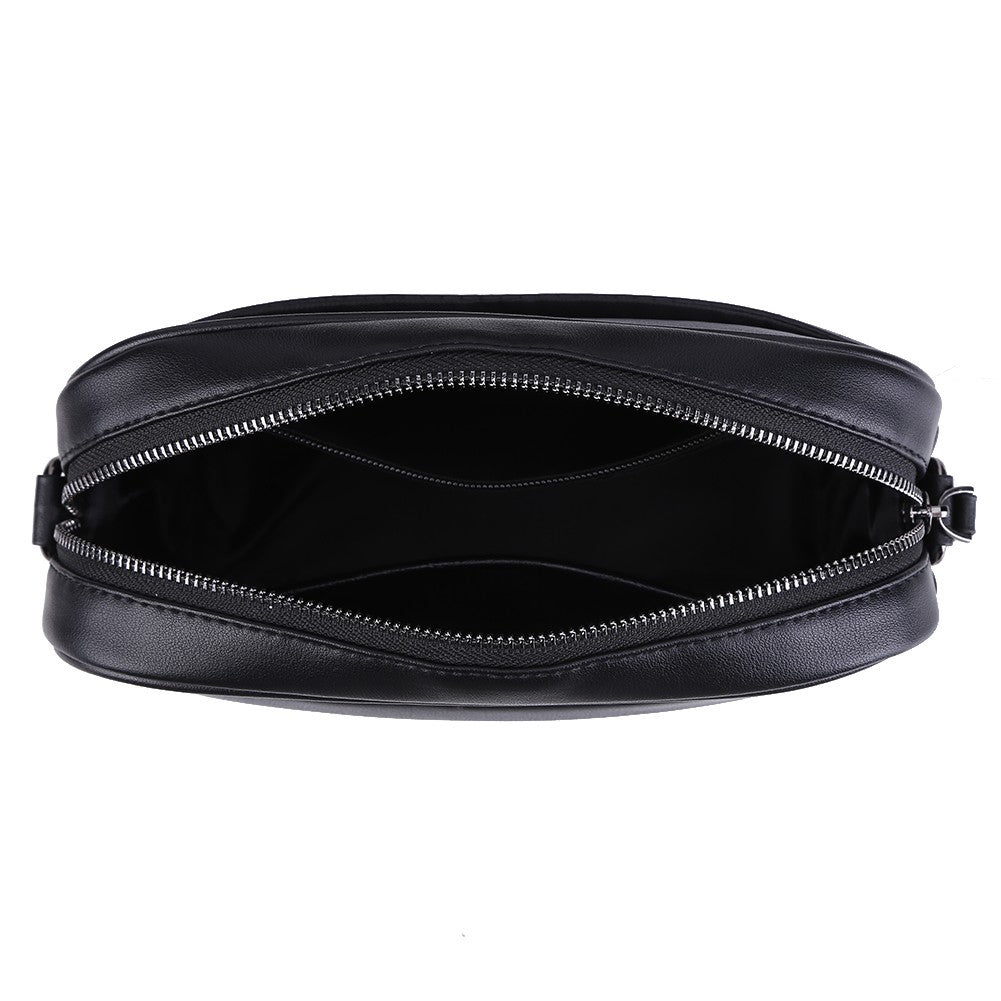 Luxury Business Shoulder Bag for Men Design Plaid PU Leather Messenger Bag Crossbody Bag Casual Zipper Small Square Sling Bag