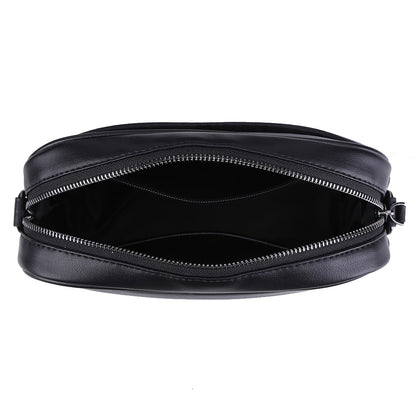 Luxury Business Shoulder Bag for Men Design Plaid PU Leather Messenger Bag Crossbody Bag Casual Zipper Small Square Sling Bag