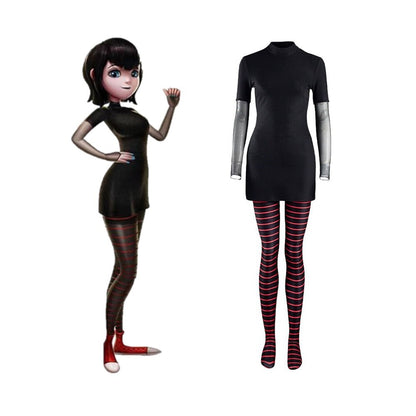 Mavis Dracula Cosplay Costumes Mask Wig Hotel Transylvania Role Play Halloween Carnival Party Outfit For Children Women Girls