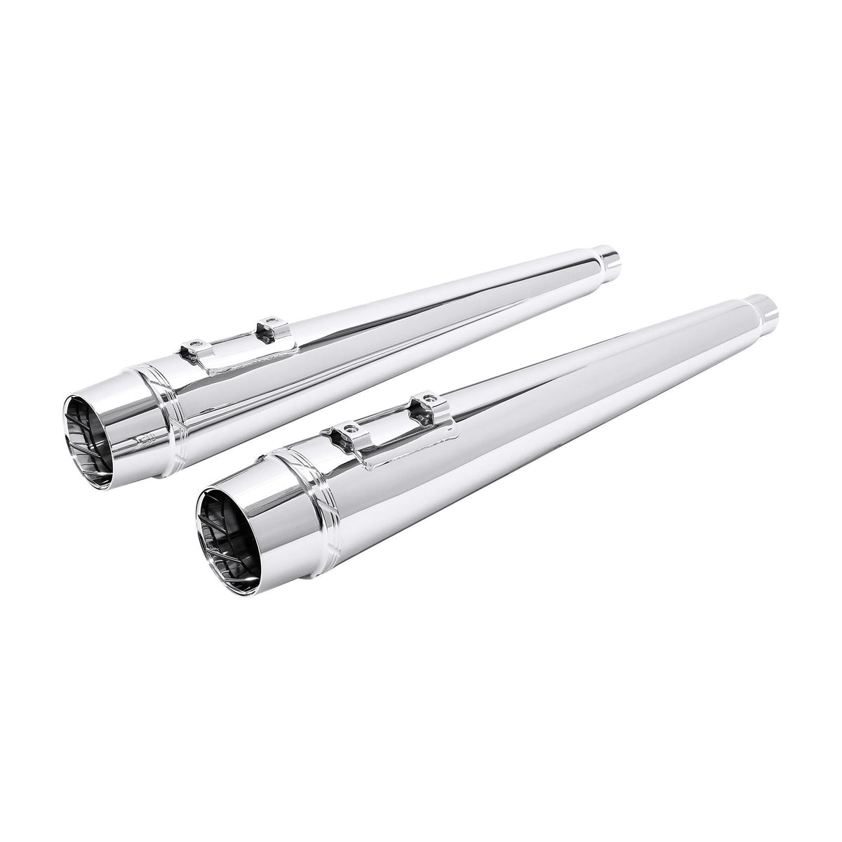 Motorcycle 4" Slip-on Mufflers Exhaust Pipes For Harley Touring Electra Street Glide 1995-2016