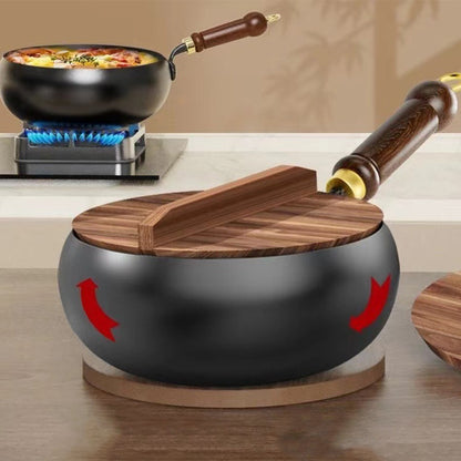 20/24CM Household Stir Fry Stew Pot Big Belly Pot Uncoated And Non Stick Household Stir Fry Pot For Hiking Camping Universal Pan