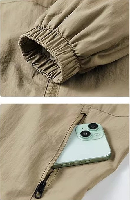 Spring and fall new men's thin jacket, outdoor sports loose Korean casual sports jacket coat.