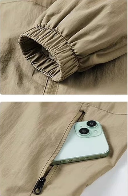 Spring and fall new men's thin jacket, outdoor sports loose Korean casual sports jacket coat.