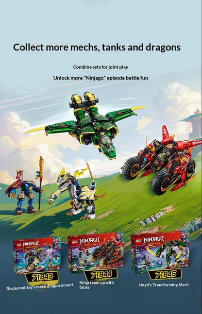 Blocos de Montar LEGO Montam Ninja Fantasma 71845 Lloyd's Transformed Mech Brinquedo Infantil Presente de Natal