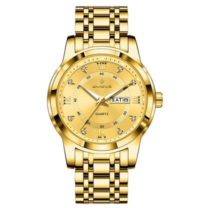 LIGE Brand BANGWEI Quartz Man Watch Fashion Stainless Steel Band Business Luxury Diamond Waterproof Calendar Watches for Men+Box