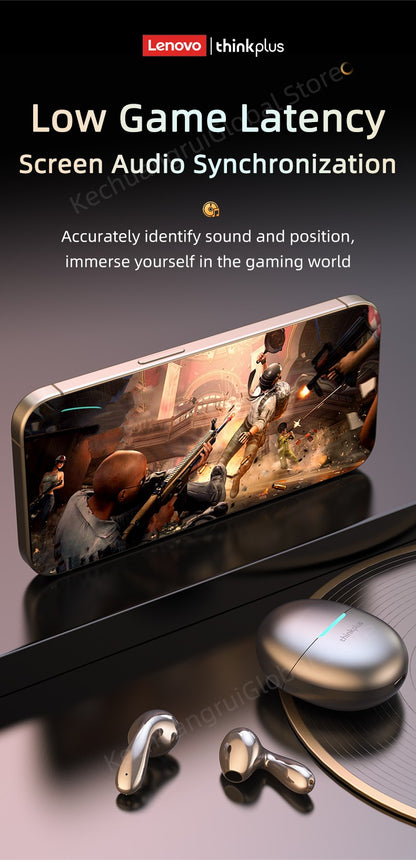 Original Lenovo LP48 TWS Wireless Bluetooth 5.4 Earphone Gaming Earbuds HIFI Music Headphones Noice Cancelling Dual Mode Headset