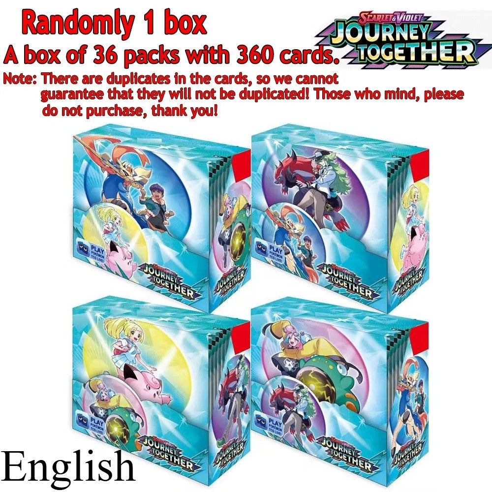 Novos jogos 4-36Pacote de Cartas Pokémon em Inglês Caixa de Booster Black Bolt White Flare Cartas de Batalha Pokémon Troca de Jogo Presente