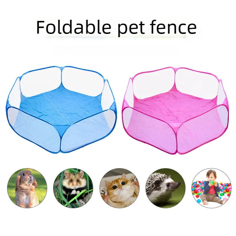 Portátil Pequena Gaiola para Animais de Estimação Transparente Tenda Gaiola para Gatos e Cães Cercado Dobrável Aberto para Cães Hamsters Coelhos Porquinhos-da-Índia
