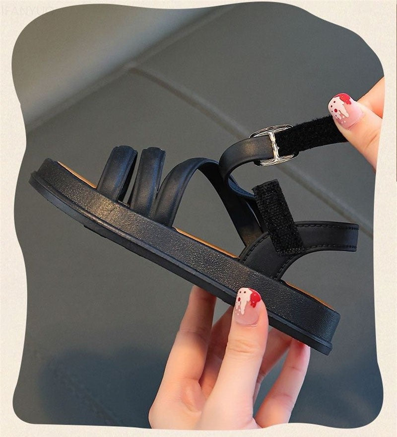 Breathable Lightweight Girls Sandals Summer Casual Children Sandal Girl Baby Flat Shoes Fashion Casual Non Slip Kids Beach Shoes