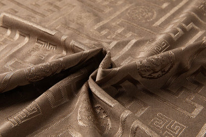 2024 Summer Ice Silk Men's Jacquard Short Sleeve T-shirt High end Brand Fashion Jacquard Cool Breathable Casual Round Neck Top