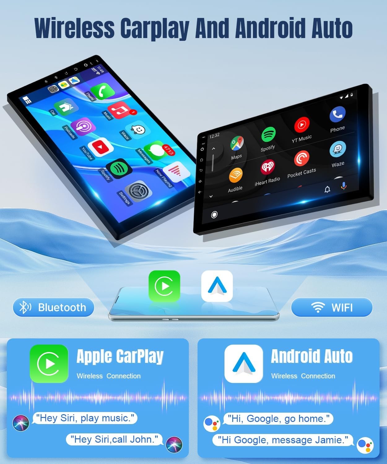 10.1inch Car Radio for Toyota Camry 2012 2013 2014 with Wireless Carplay Android Auto, Bluetooth WiFi GPS SWC, 2G+32G(NOT J.B.L)