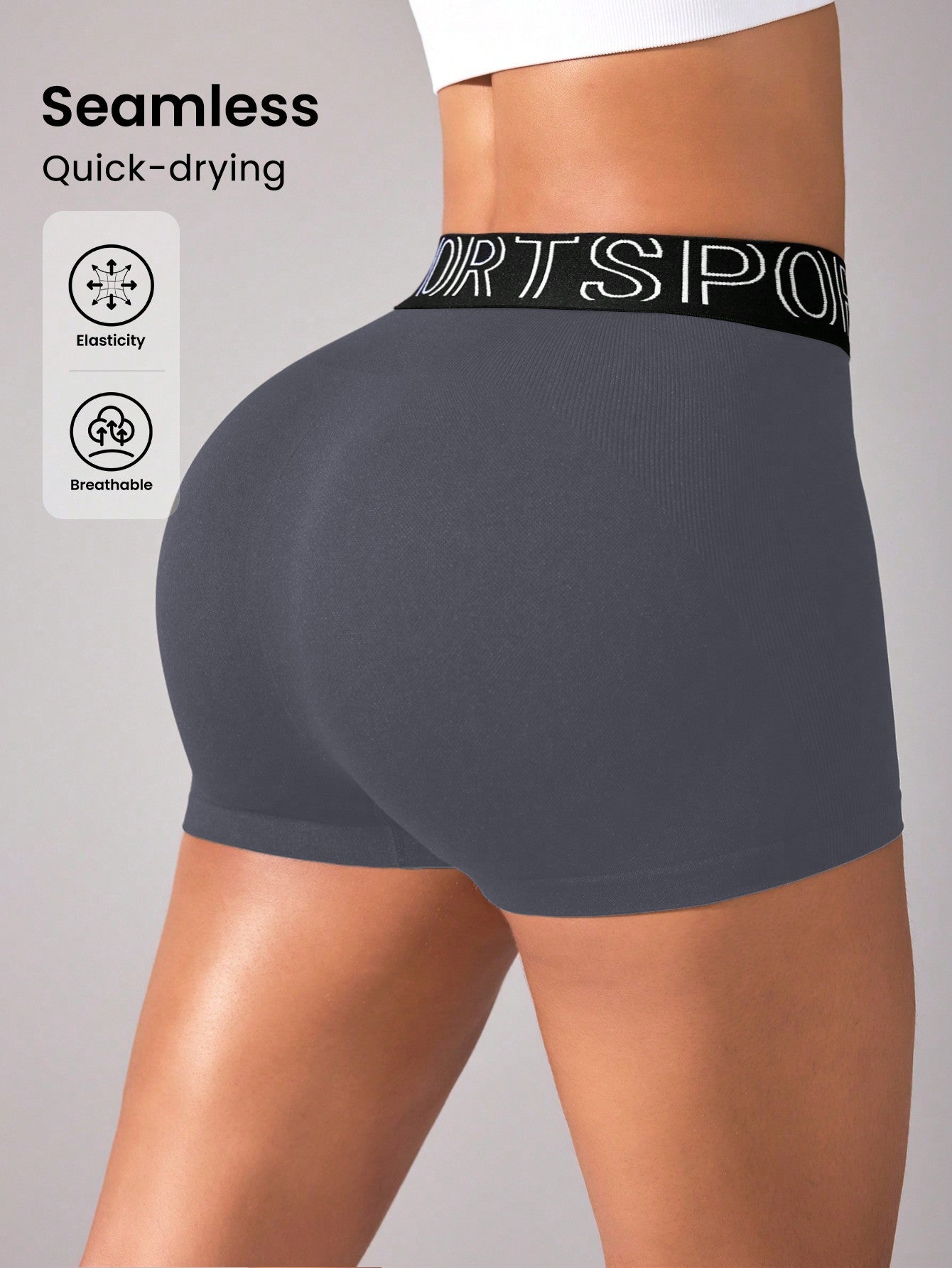 Women Workout Shorts Scrunch Shorts Seamless High Waisted Contour Gym Yoga Biker Shorts