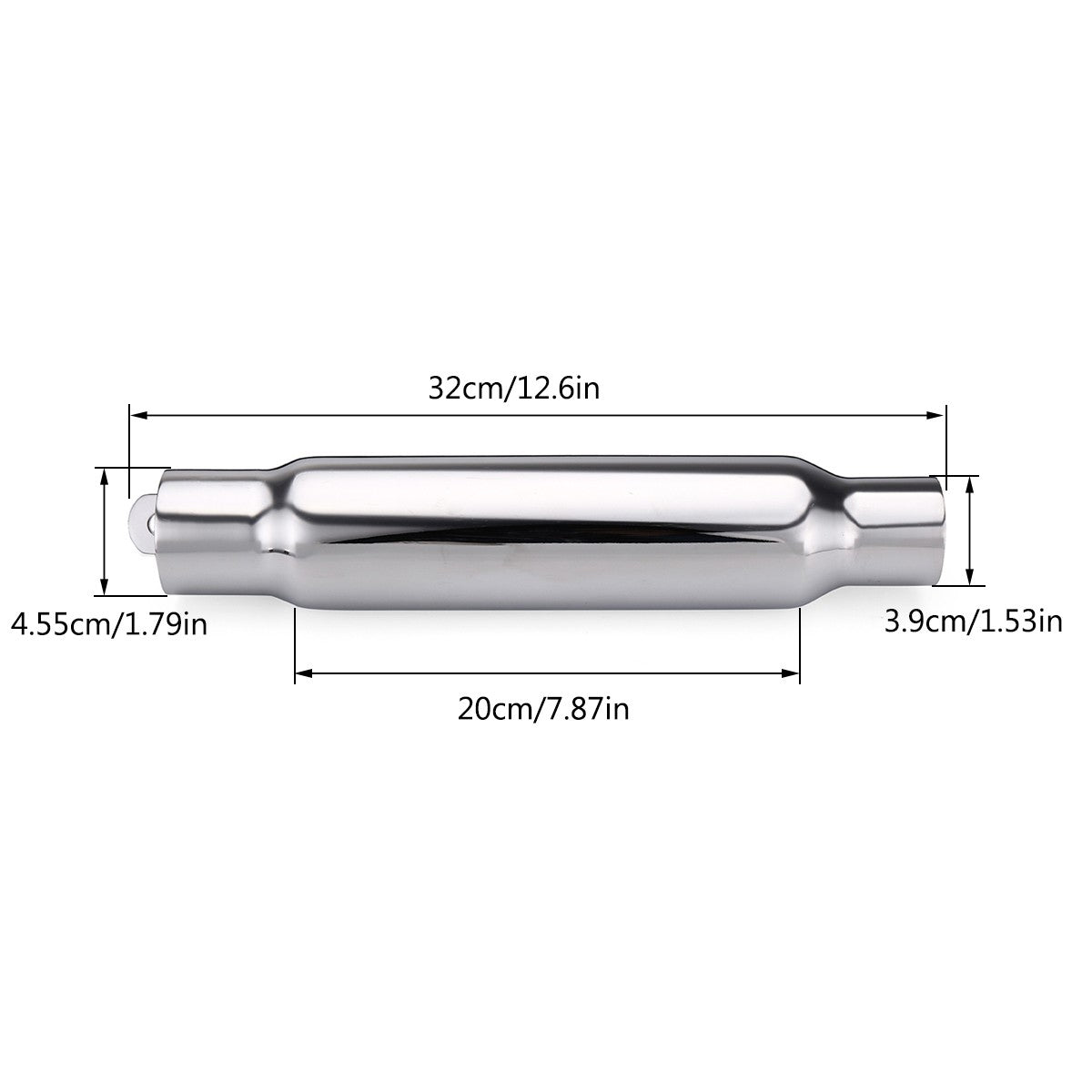 Motorcycle Exhaust Muffler Retro Vintage Classic Electroplating Escap Moto for Cafe Racer Bobber Chopper Custom