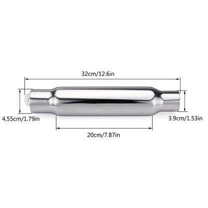 Motorcycle Exhaust Muffler Retro Vintage Classic Electroplating Escap Moto for Cafe Racer Bobber Chopper Custom