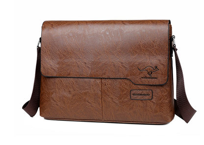 Luxury Brand Men Shoulder Bag For IPAD Leather Business Handbag Men Messenger Bag Large Side Sling Bag Fashion Man Crossbody Bag