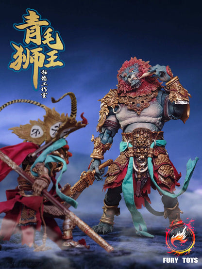 Fury Toys AZURE LION DEMON 1/12 KINGS AT LION CAMEL RIDGE Kit Boneco de Ação Versão Clássica Dourada Coleção Modelo Hobby Presentes