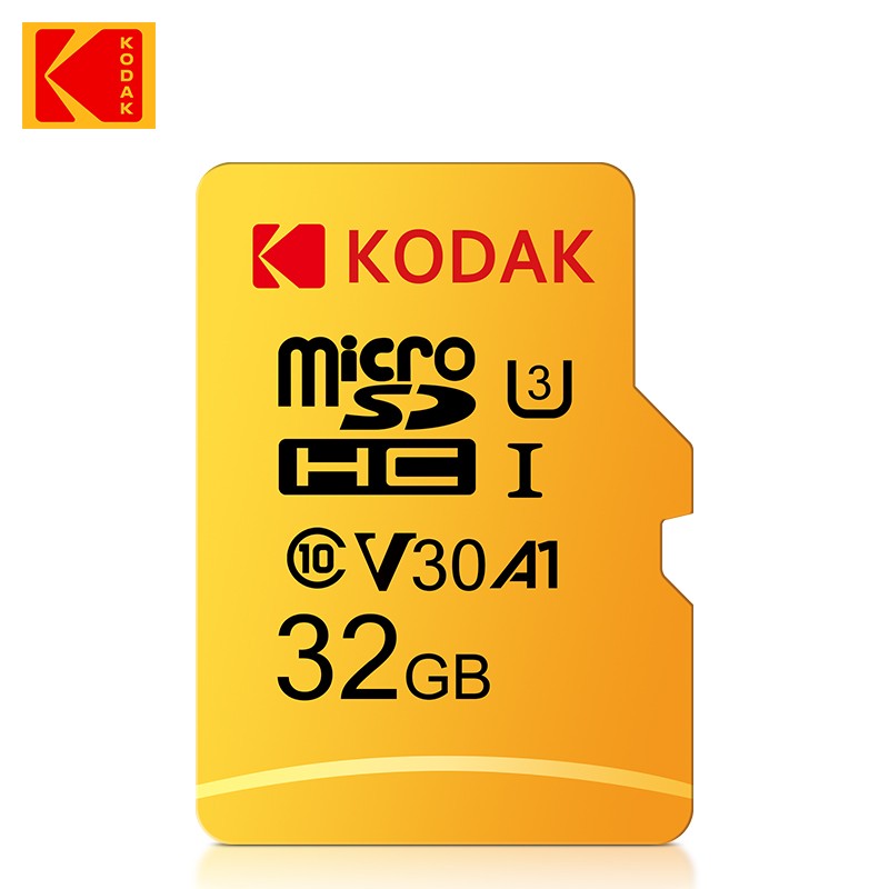 Original Cartão Micro SD Kodak 64GB Classe 10 Cartão de Memória de Alta Velocidade 32GB Atacado Cartão U3 Smartphone Tablet Câmera GoPro