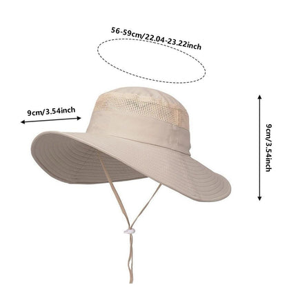 UV-proof Big Eaves Hat Summer Sunshade Fisherman Sunscreen Outdoor fishing Waterproof Quick drying Breathable Umbrella Cap Men