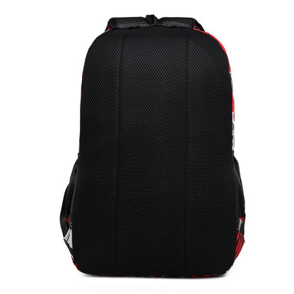 Mochila de lazer de grande capacidade - uma mochila escolar versátil equipada com alças ajustáveis, fecho de zíper e poliéster