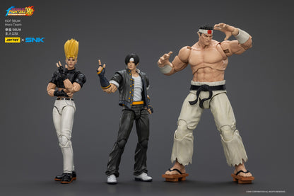 1/18 JOYTOY Action Figure SNK KOF 98UM Hero Team Kyo Kusanagi Goro Daimon Benimaru Nikaido Anime Model Toy