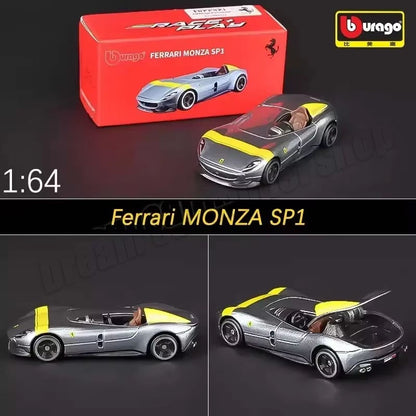 1:64 Bburago Ferrari SP3 812 SF90 F12Tdf F40 488GTB Coleção Modelo de Carro Miniatura Carros Die-Cast Modelos de Carro de Brinquedo Presentes Atacado