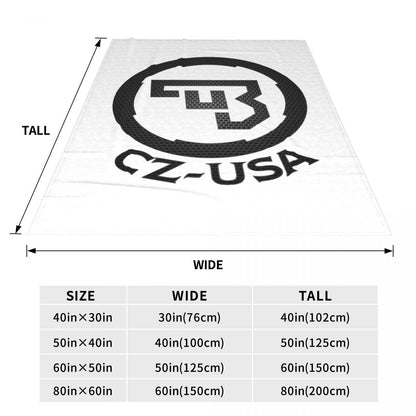 Ceska Zbrojovka CZ Blankets Flannel Sofa Throw Blanket Multi-function for Couch Bedding Outdoor Throws Bedspread Quilt